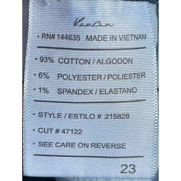 KanCan Womens Denim High Rise Bermuda Shorts Size 23 waist Distressed Frayed Hem - Picture 5 of 5